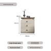 Retro Solid Wood Wall Storage Cabinet: Five-Drawer & Eight-Drawer Combo for Living Room