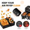2PCS Air Fryer Silicone Tray Dish Rectangular Reusable Silicone Liners Basket Baking Pan Oven Pot Plate Air Fryer Accessories