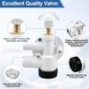 385314349 Toilets Water Valve Replacement for Dometic Sealand Vacuflush Pedal Flush Toilets, RV Toilet Parts for Dometic Toilet Valve Includes Screws