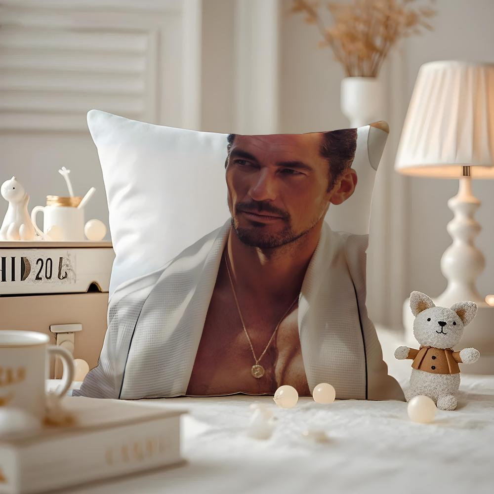 David Gandy Cushion Cover Pattern Printed Pillowcase For Living Room Sofa Cushion Cover & Bedroom Decor