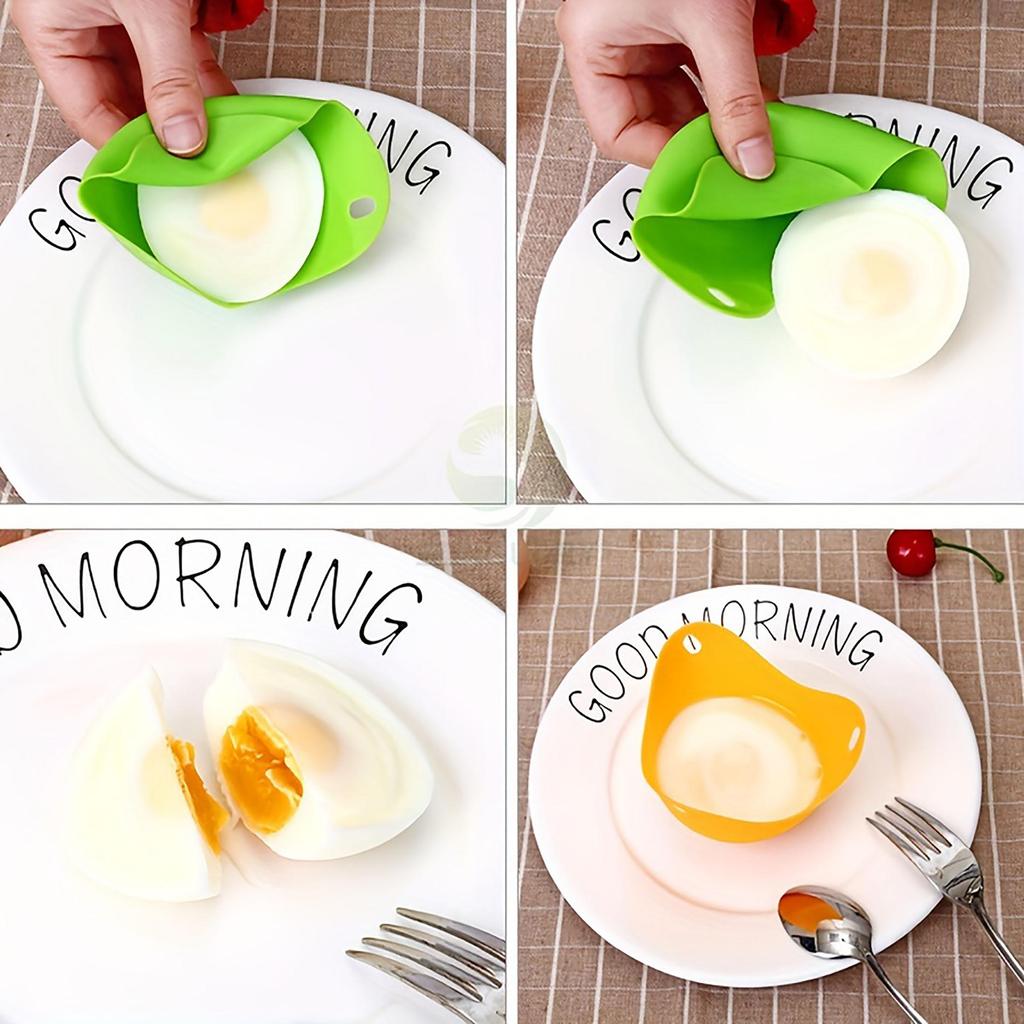 1/4pcs Silicone Egg Poacher Cups Egg Boiler Mold Cup for Microwave Air Fryer Stovetop Eggs Cooking