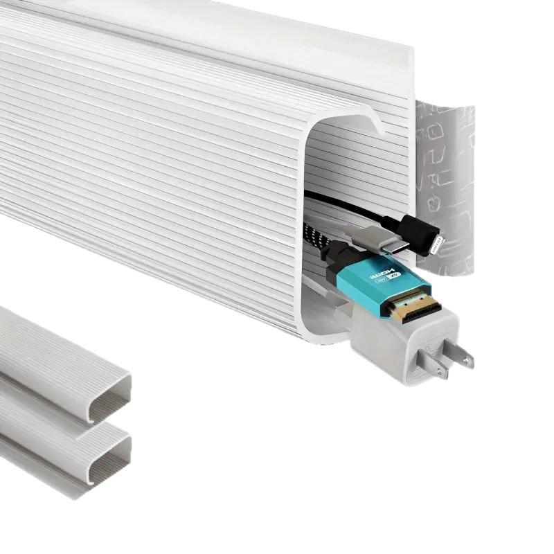 Bohrerfreie PVC-Kabelmanagementbox - Schreibtisch-Organizer und Kabellagerlösung