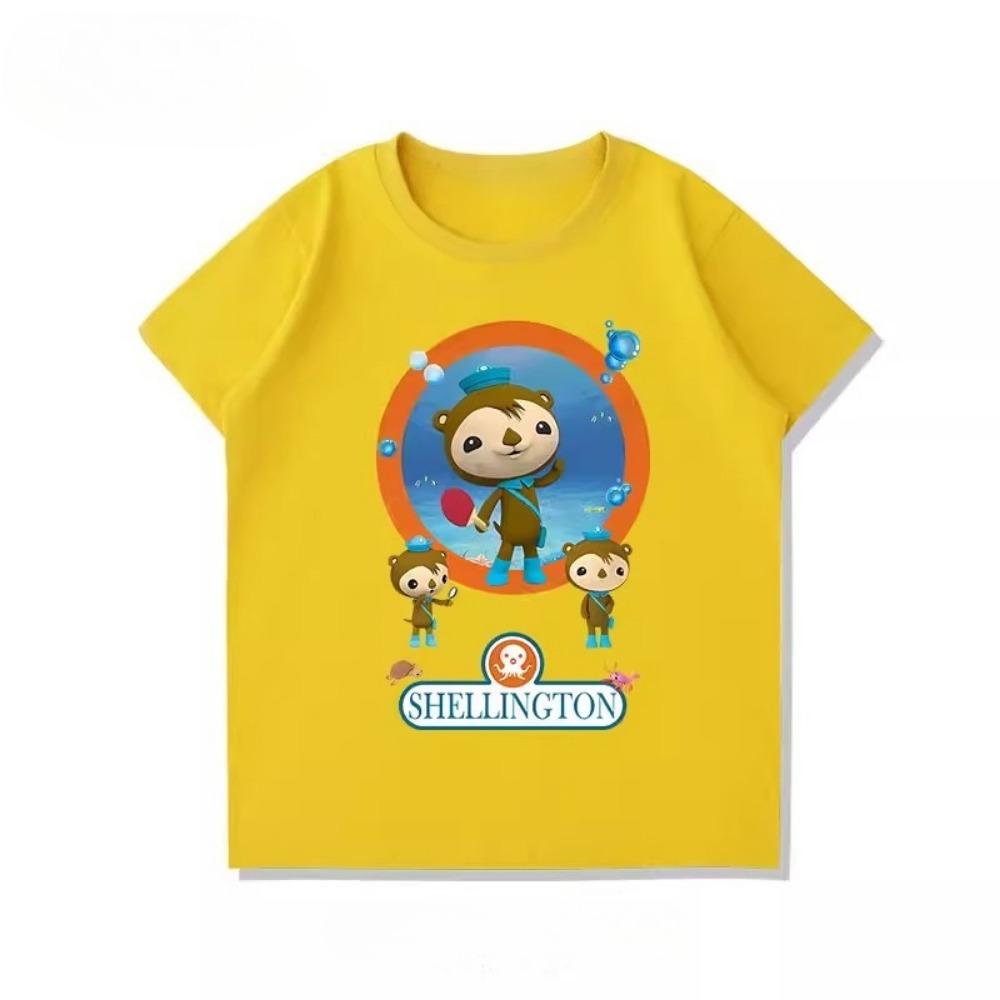 Potdemiel New Octonauts Children's T-Shirt, Cute, Versatile, Casual, Comfortable and Breathable for Boys and Girls