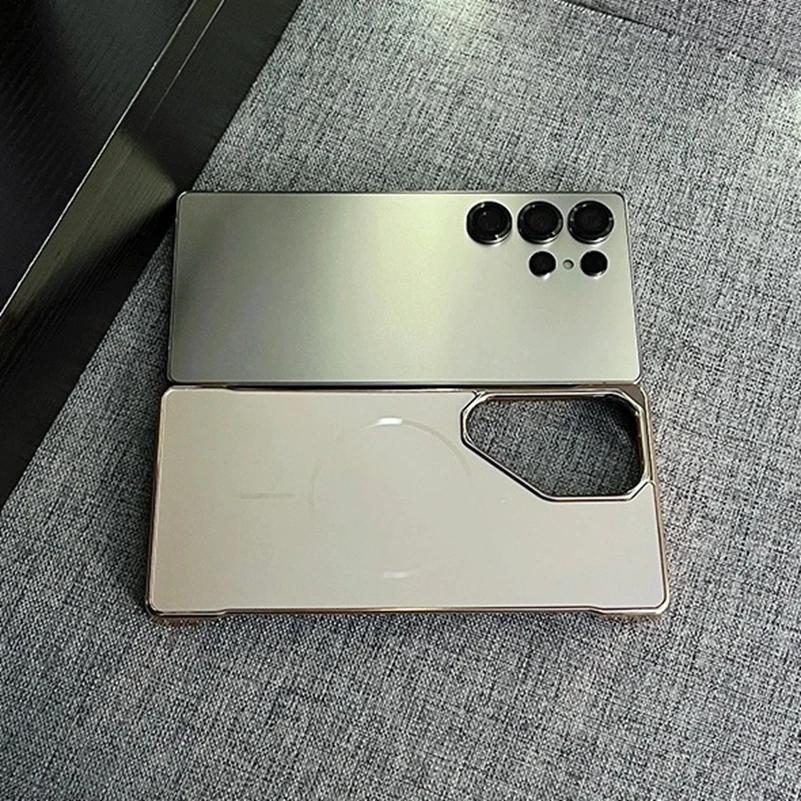 For Samsung S25Ultra for Magsafe Case Business AG Slim Matte Framless Heat Dissipation Cover for Galaxy S23 S22 S24 Ultra Fundas