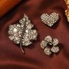 Vintage Zinc Alloy Brooch Pin With Tassel For Womens Retro Fashion Accessory