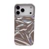Matte electroplated silver pleats for iPhone17Pro max Apple 16 mobile phone case 15/14 premium sense