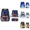 Astro Bot Cartoon Pattern Backpack Shoulder Bag Pencil Case Three Piece Set