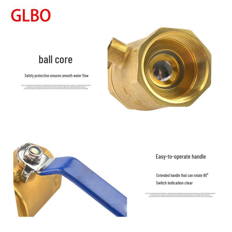 GLBO Brass Double Internal Thread Ball Valve