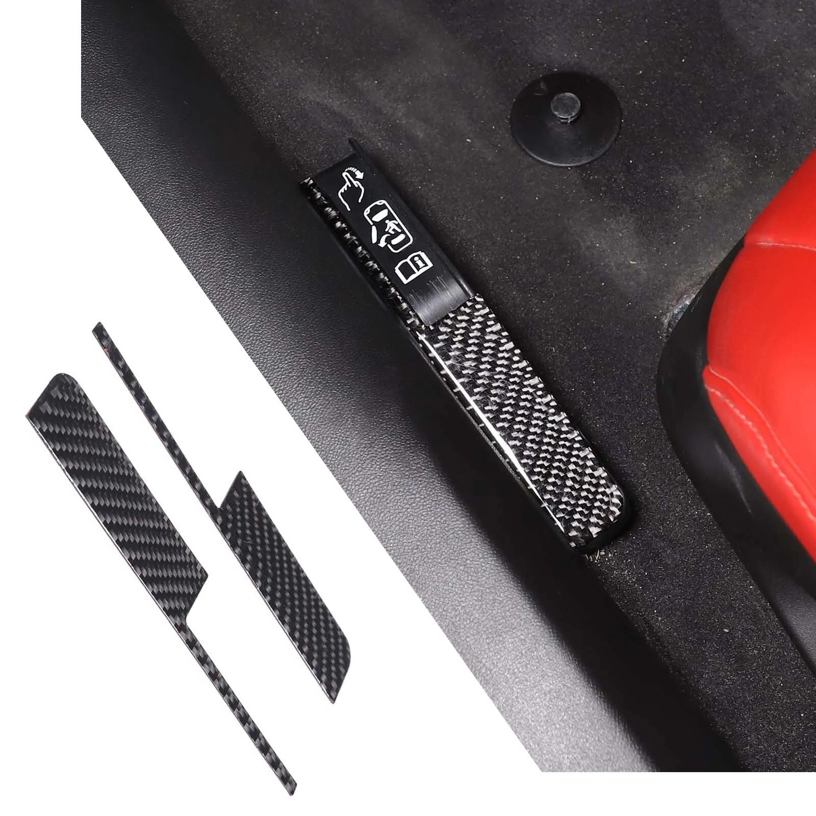 For Corvette C8 - Carbon Fiber Emergency Door Lock Switch Sticker Trim