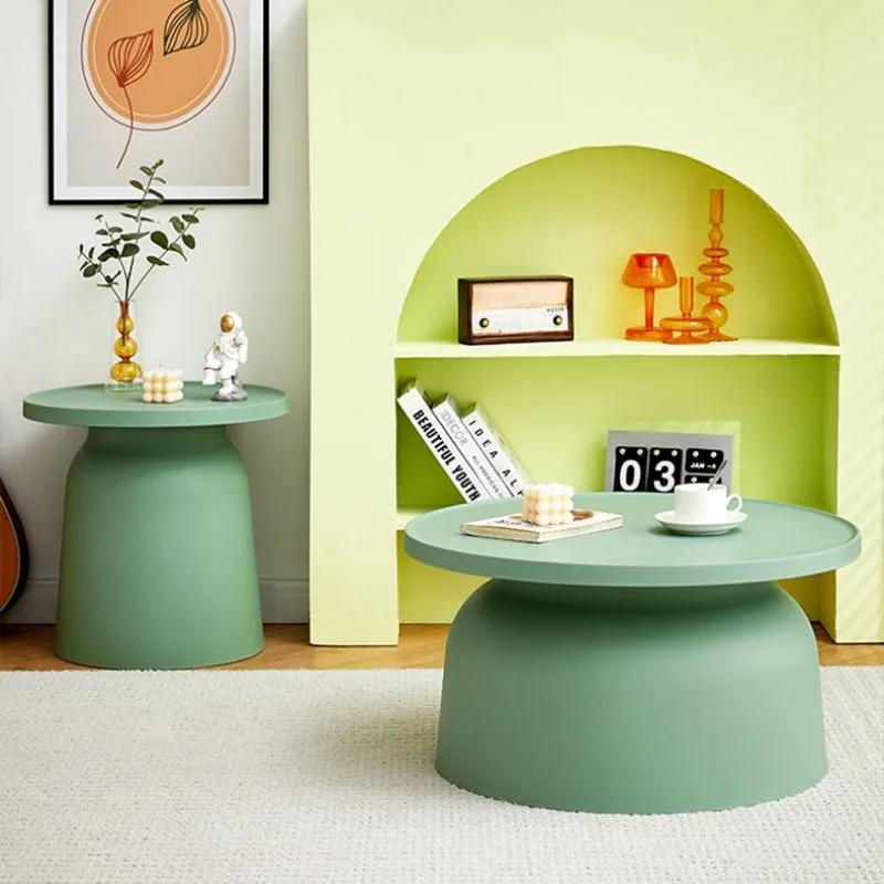 Nordic Design Coffee Tables Living Room Premium Minimalist Coffee Tables Round Colorful Loft Decor Interior