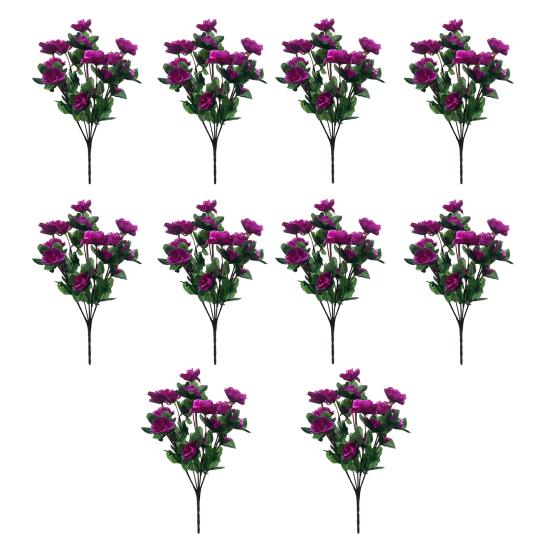 

10 шт. искусственные цветы подвесная корзина для двери гирлянда не увядает не требует обслуживания цветочная гирлянда для внутреннего и наружного декора фиолетовый