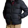 Polo Ralph Lauren Solid Color Zipper Hooded Long Sleeve Down Jacket Men Outerwear Black MNPOOTW16021339-001