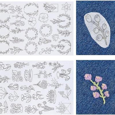 A4 Water Soluble Embroidery Stabilizer Sticker Hand-Stitch Auxiliary Paper For DIY Creative Marking Repair Clothing Pants Cover