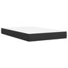 Box Spring Bed with Mattress Black 120 x 190 cm Fabric