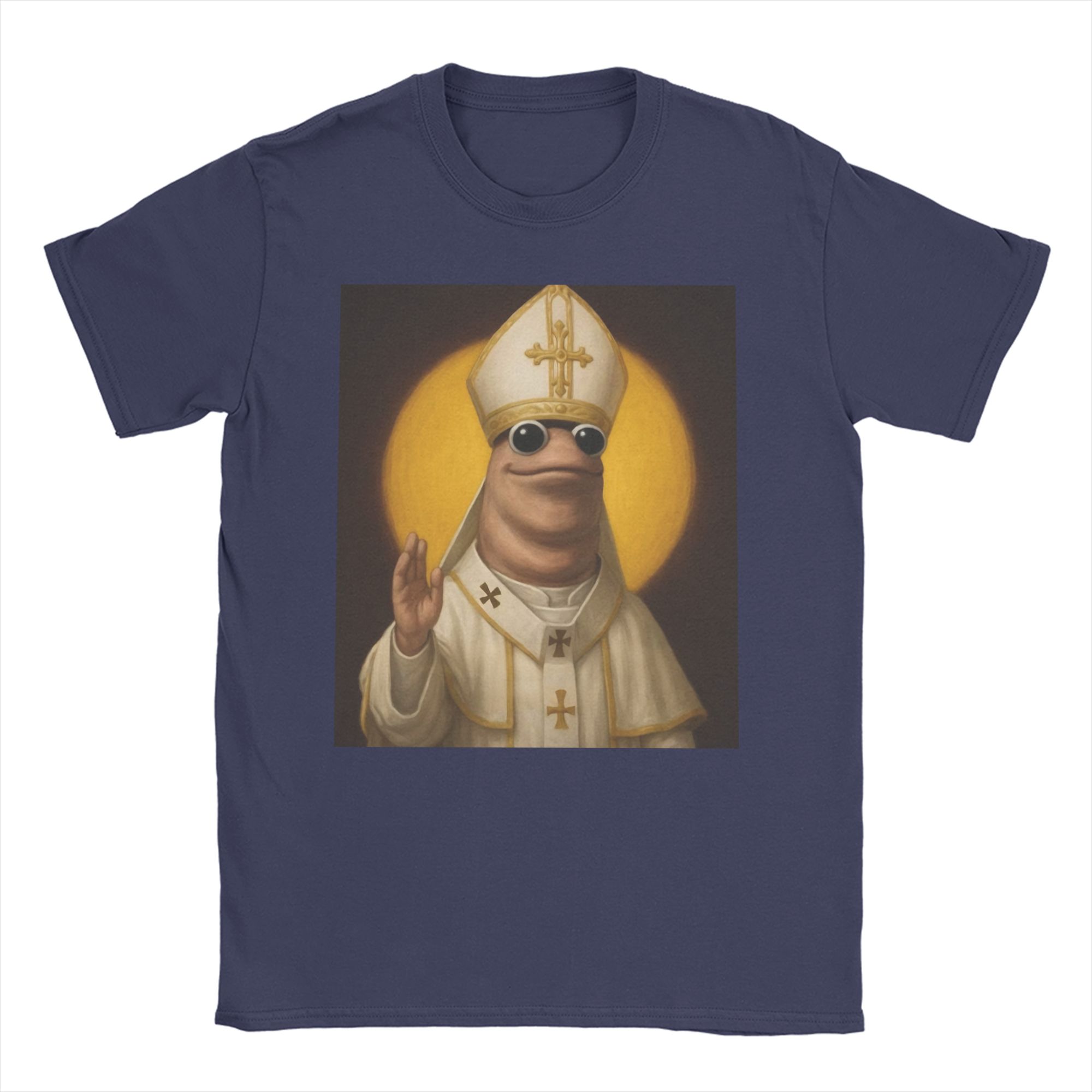 

Marcus The Worm Meme TShirts for Men Women Jesus Christ God Holy Novelty Pure Cotton Tees Short Sleeve T Shirt Adult Clothes 4XL