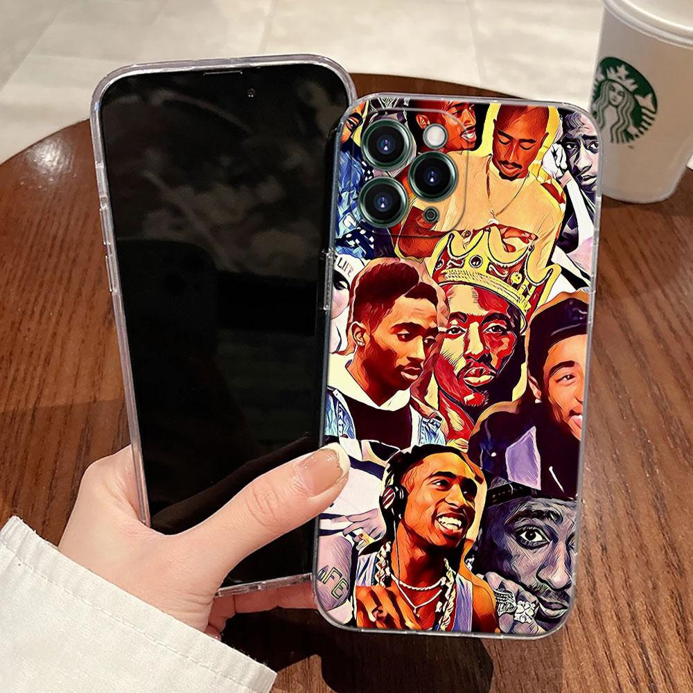 2 Pac Tupac Tupad Jada Rapper Case For Apple iPhone 17 16 15 14 13 12 11 Pro Max Plus 16E 17Air 17Pro Phone Cover Silicone Funda