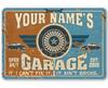 YPersonalized Garage Vintage Workshop Sign for Men Auto Shop Decor and Man Cave Accessories Mechanic Gift Fathers