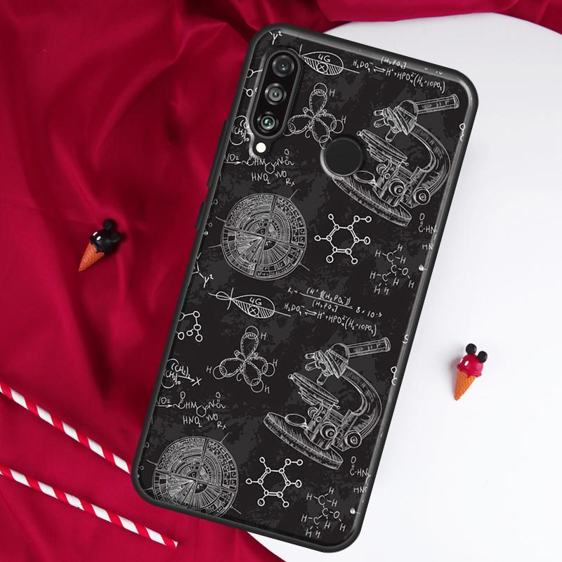 Science Biology Chemistry For Huawei Nova 8i 7i 11i 12i 12s 9 10 SE Y90 Y60 Y70 Y72 Y61 Y91 P30 P40 Lite P60 Pro Case