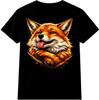 Cute Fox T Shirt Realistic Wildlife Animal Art Novelty Nature Lover Graphic Tee