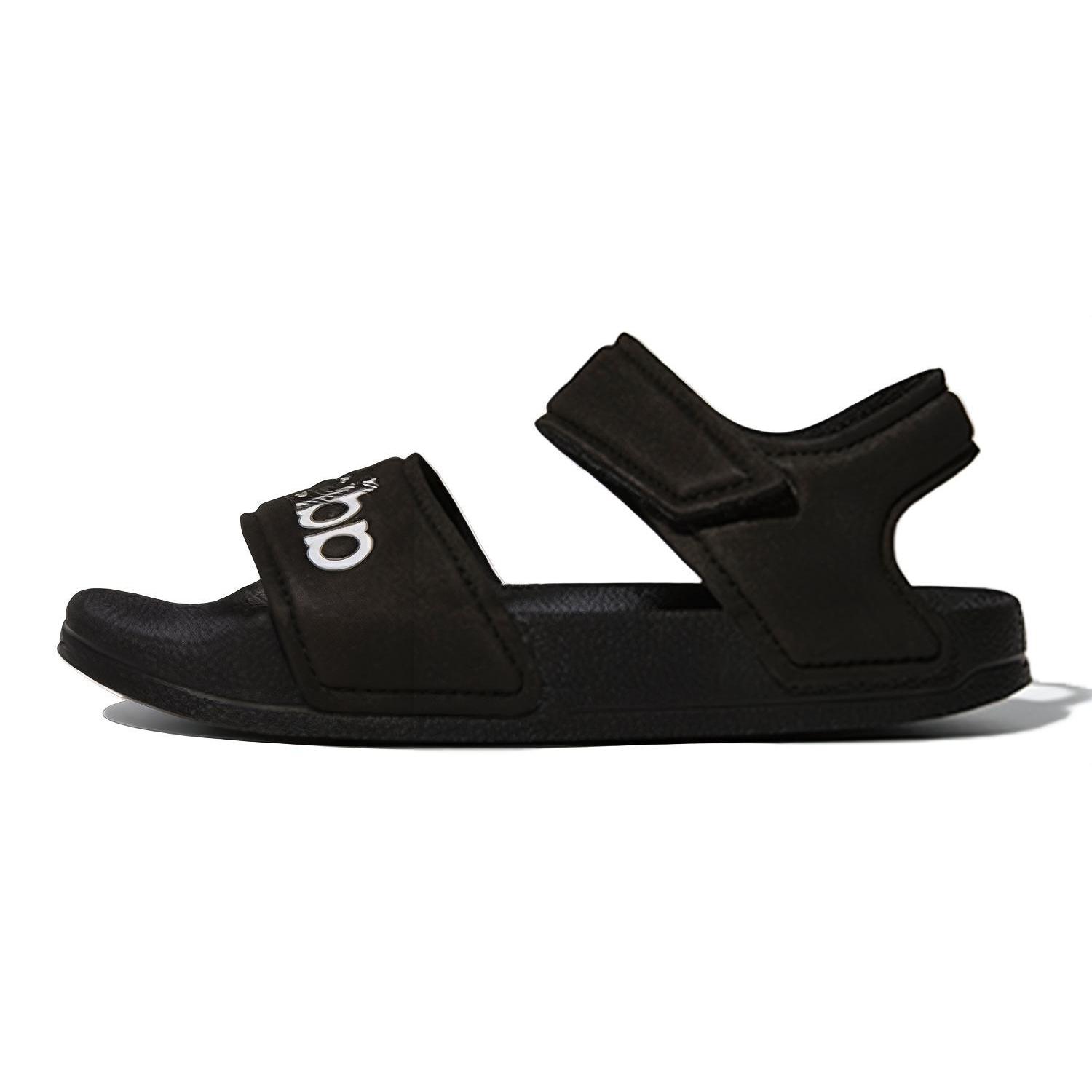 Adidas Adilette Sandal K Synthetic Leather Slip Resistant Abrasion Resistant Sandal Black Kids  G26879 28