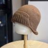 New Autumn and Winter Niche Short Ear Protecting Knitted Hat for Women Warm and Slimming Personalized Rope Knitted Hat Lei Feng Hat
