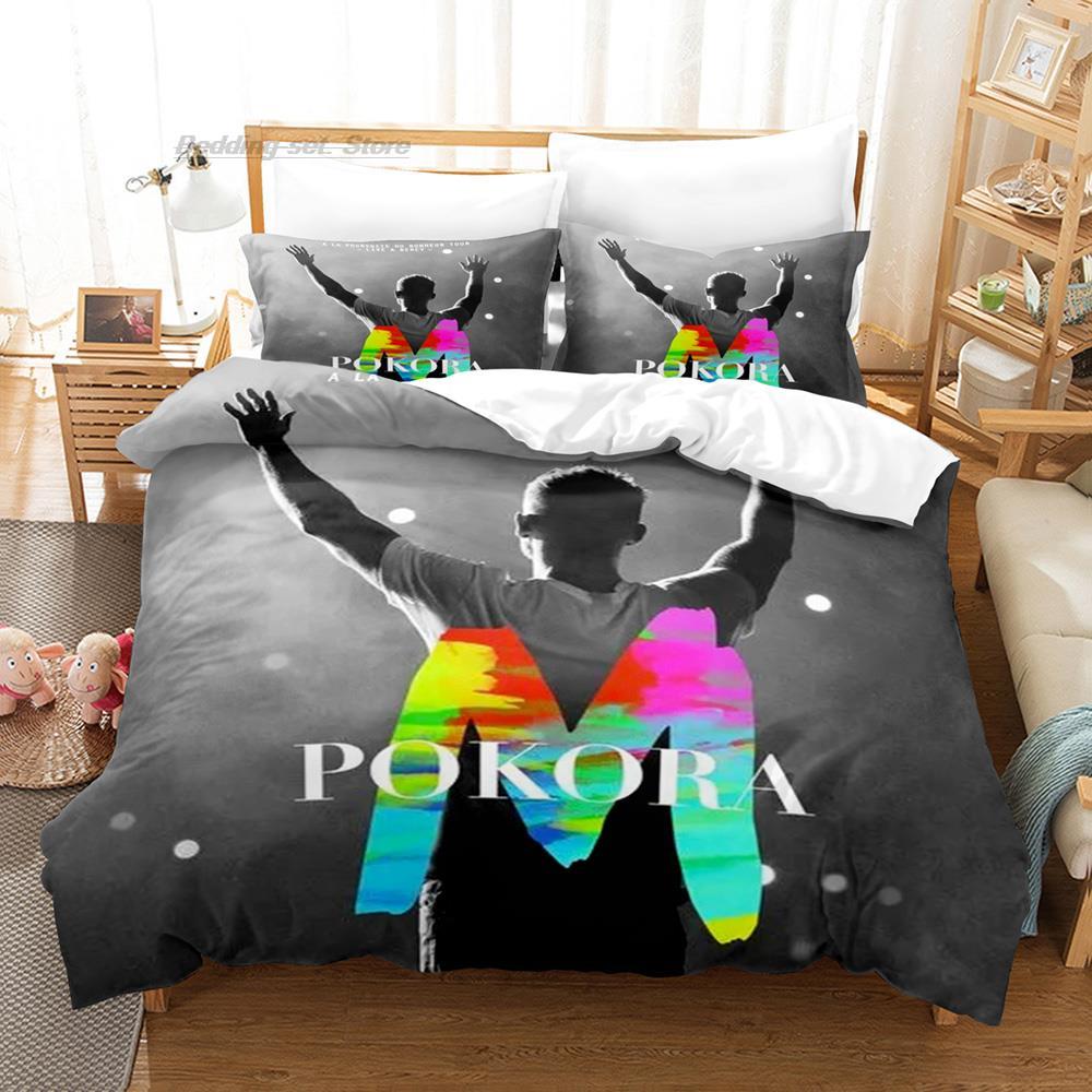 Comforter M. Pokora Bedding Set Single Twin Full Queen King Size Bed Set Aldult Kid Bedroom s 3D Print Bed Sheet S