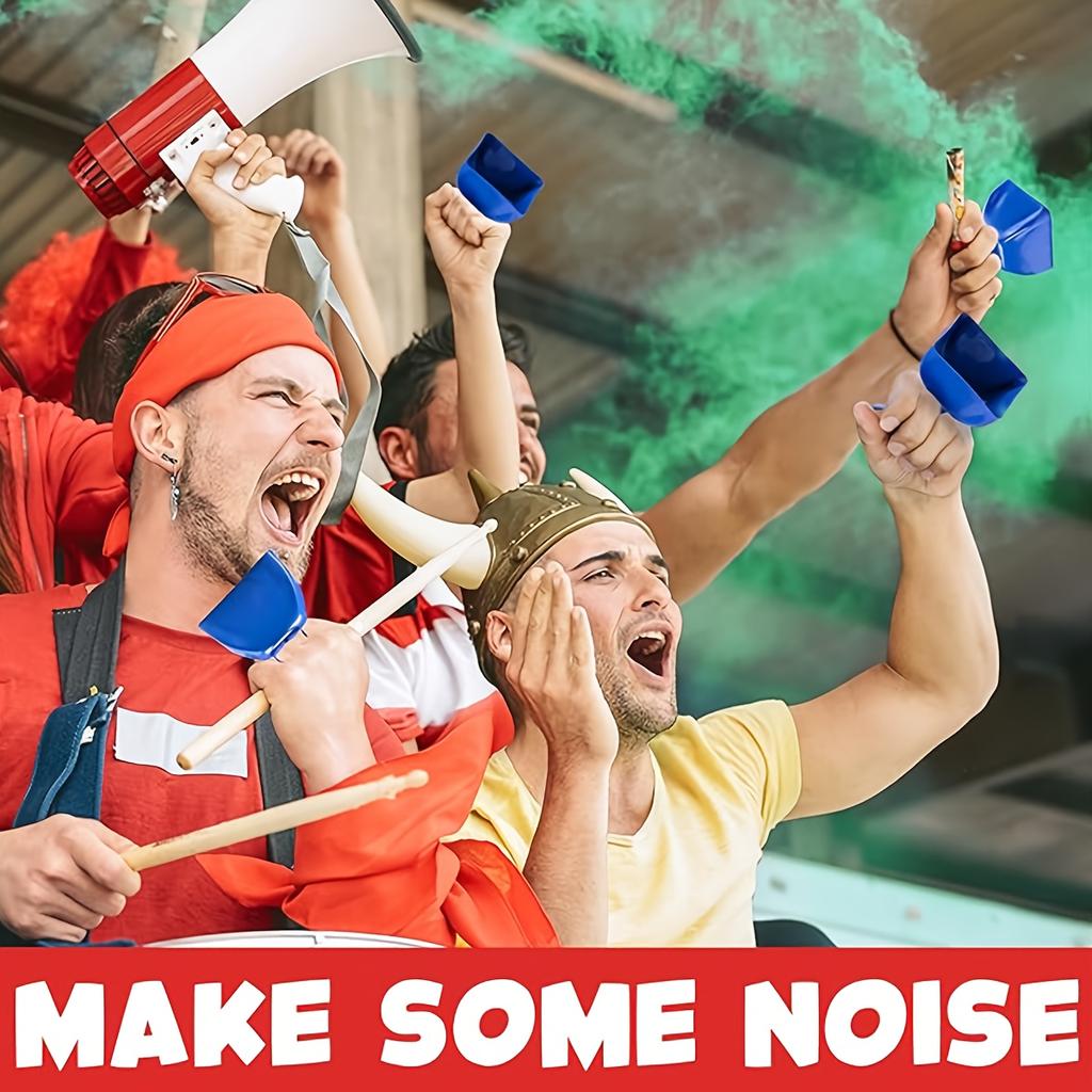 4er-Pack Metall-Kuhglocken mit Griff, 3 Zoll Kuhglocken für Sportveranstaltungen, Anfeuern, Stimmung, Laute Kuh Handpercussion Kuhglocken