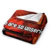 Charlie Kirk These Are So Unserious Flannel Blanket Adults Girls Cozy Throw Blanket Winter Living Room Bedspread Sofa Bed Cover