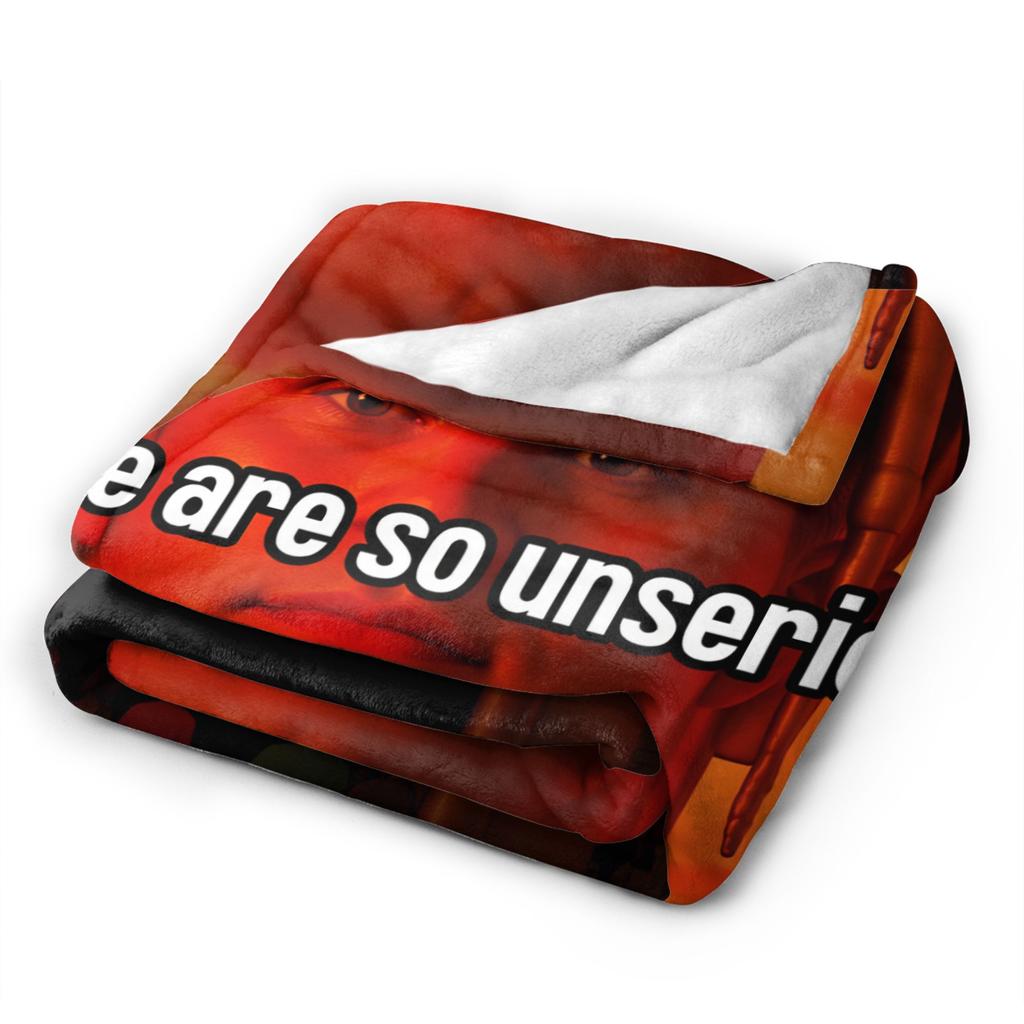 Charlie Kirk These Are So Unserious Flannel Blanket Adults Girls Cozy Throw Blanket Winter Living Room Bedspread Sofa Bed Cover