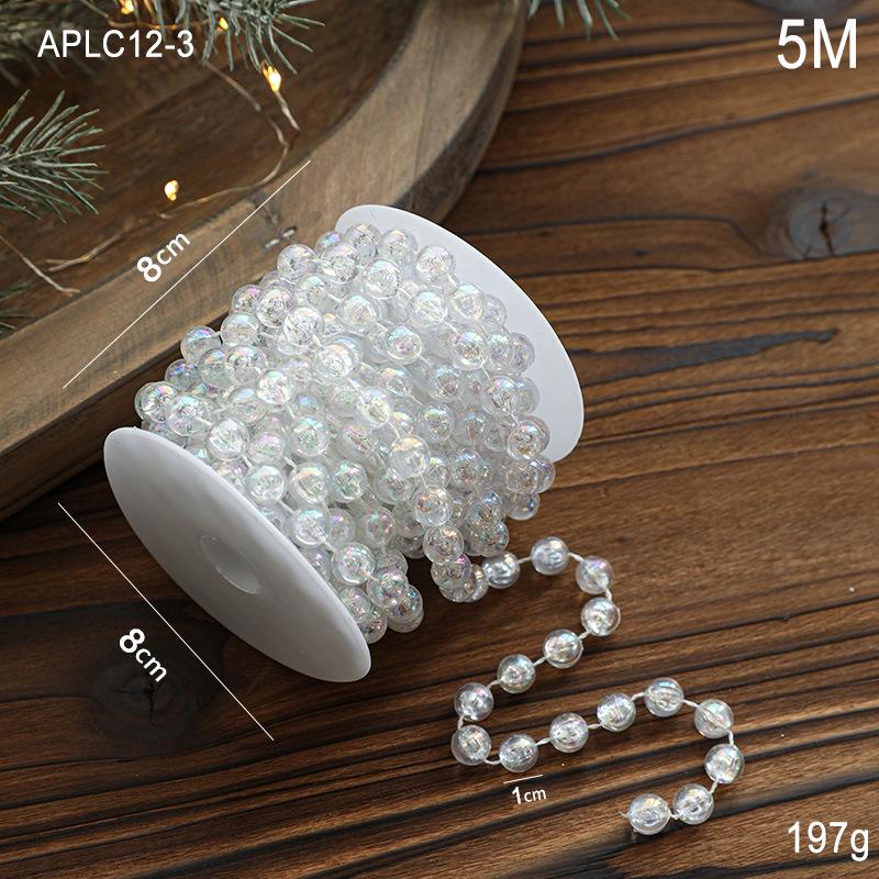 Διαφανής Πλαστική Χάντρα Αλυσίδα Χριστουγεννιάτικου Δέντρου