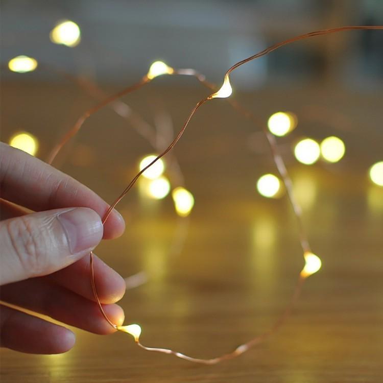 5M/2M bateriový LED světelný řetěz pro domácí dekoraci, DIY světlo do ložnice, dárek/LED pohádkový světelný řetěz pro vytvoření atmosféry
