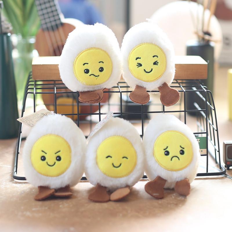 Cute And Fluffy Mini Chick Egg Plush Doll With Pp Cotton Filling For Keychain Use