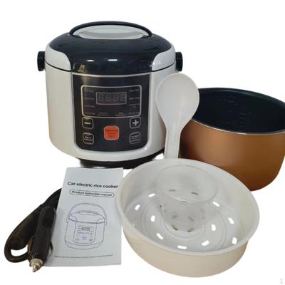 Vehicle Rice Cooker Portable Electric Compact for Truckers, Commuters, Road Trips, Truck