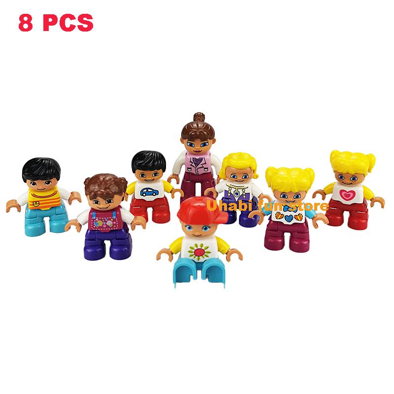 Multiple Models Big Size Building Blocks Farm Ocean Dinosaur Zoo Animals Series Set Assemble Education Toys For Children