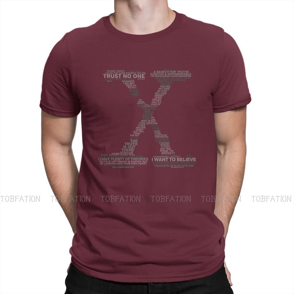 ZX the X Files Wisdom T Shirt Grunge Mens Tees Summer Big size Cotton Clothing Harajuku Crewneck TShirt