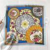 Foreign Style Small Silk Scarf 71cm Square Scarf Hangzhou Silk Imitation Silk Scarf Professional Women's Scarf Decorative Small Silk Scarf