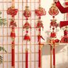 Auspicious Fabric Carp & Money Bag New Year Hanging Decoration