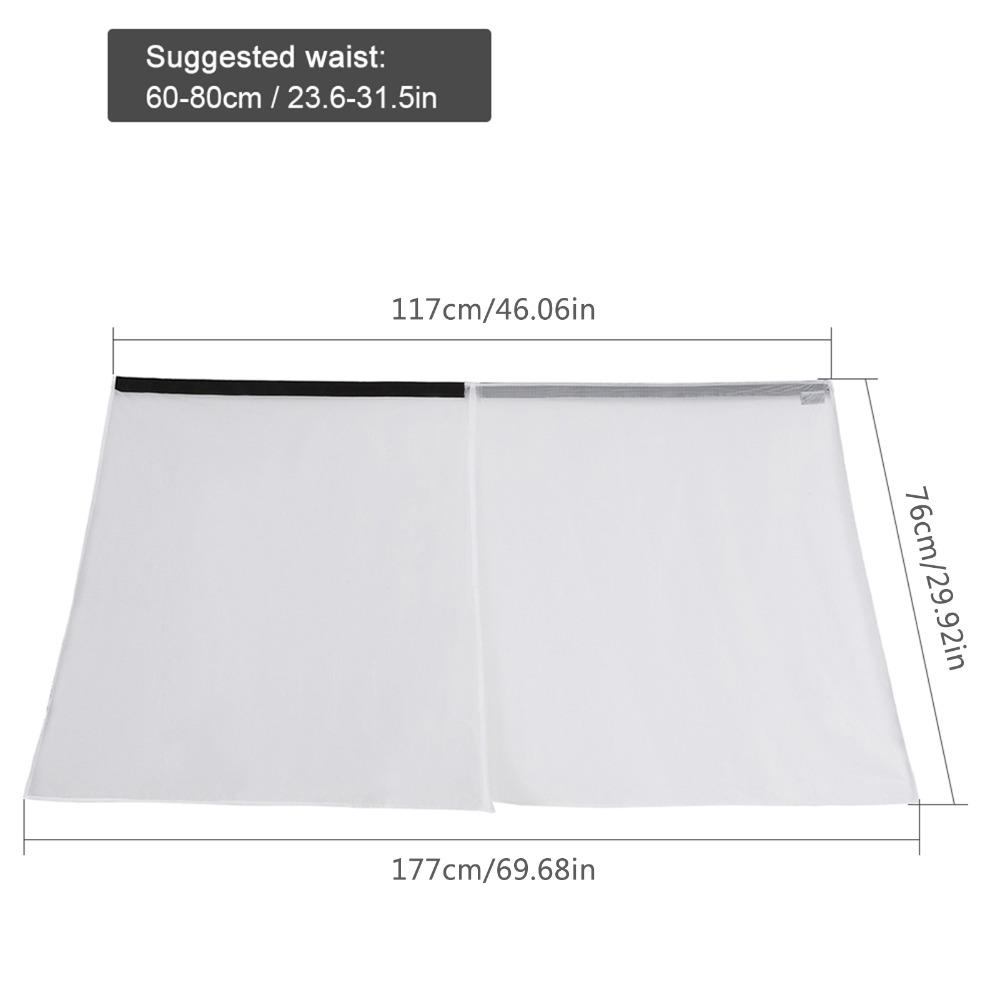 Silicone Coated Nylon Hiking Skirt Ultralight Waterproof Kilt Packable Rain Skirt  for Men Women
