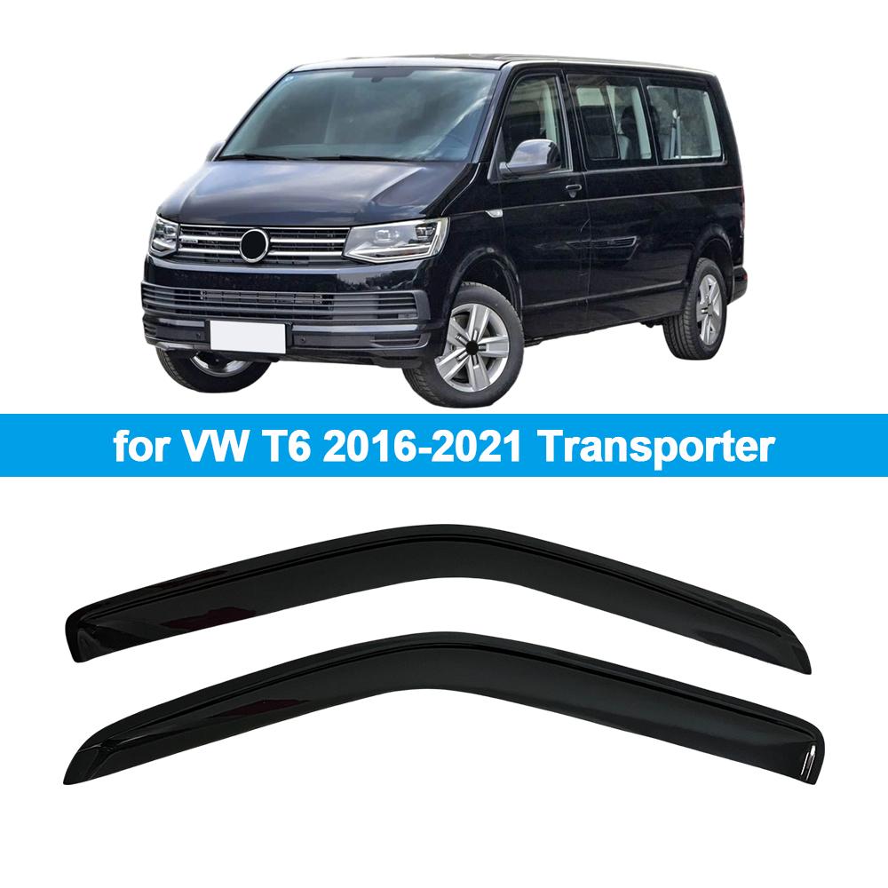 Deflettori Pioggia per Finestrini per VW T6 2016 2017 2018 2019 2020 2021 Transporter Deflettori Vento Parapioggia Visiera Porta Sfiato