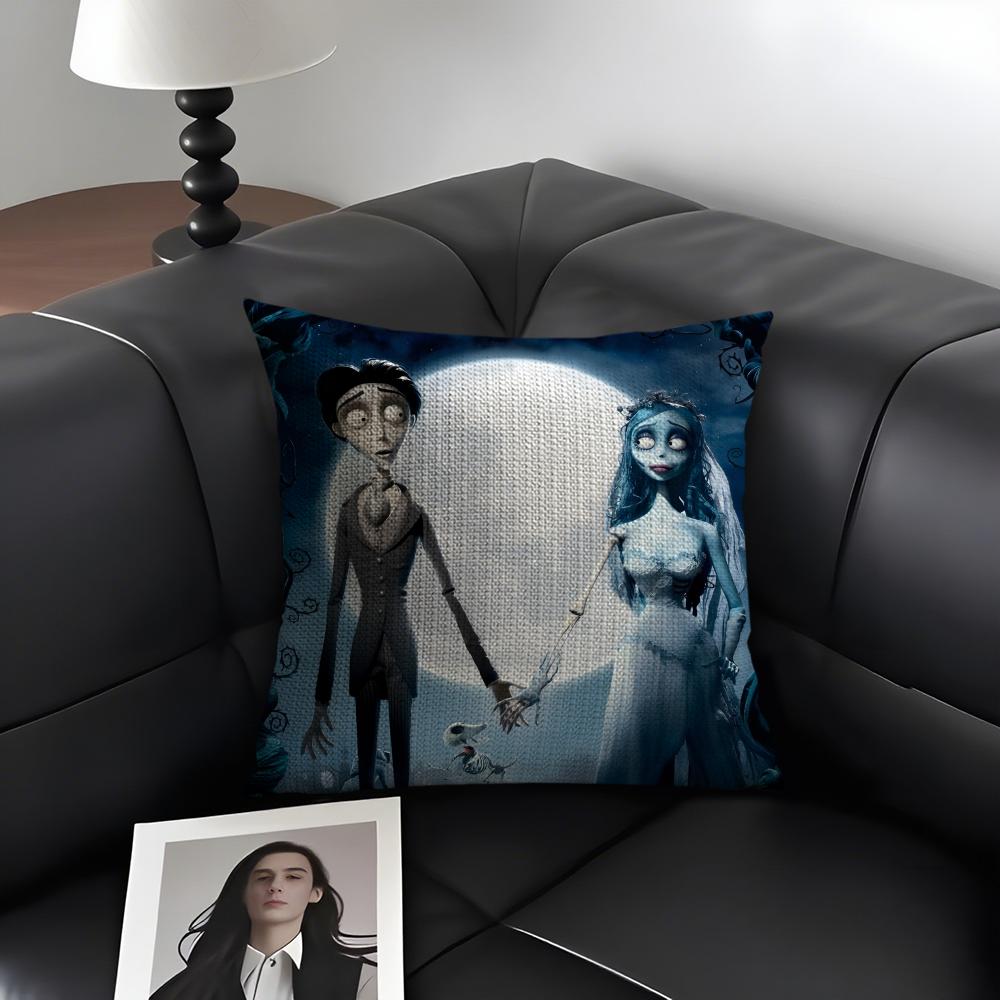 Movie Cartoon CCCorpse BrideSB Pillow Case Pattern Printed Pillowcase for Living Room Sofa Cushion Cover Bedroom Decor