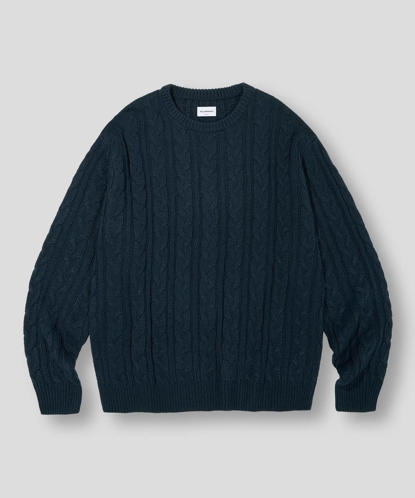 FILLUMINATE Mellow Round Knit - Navy