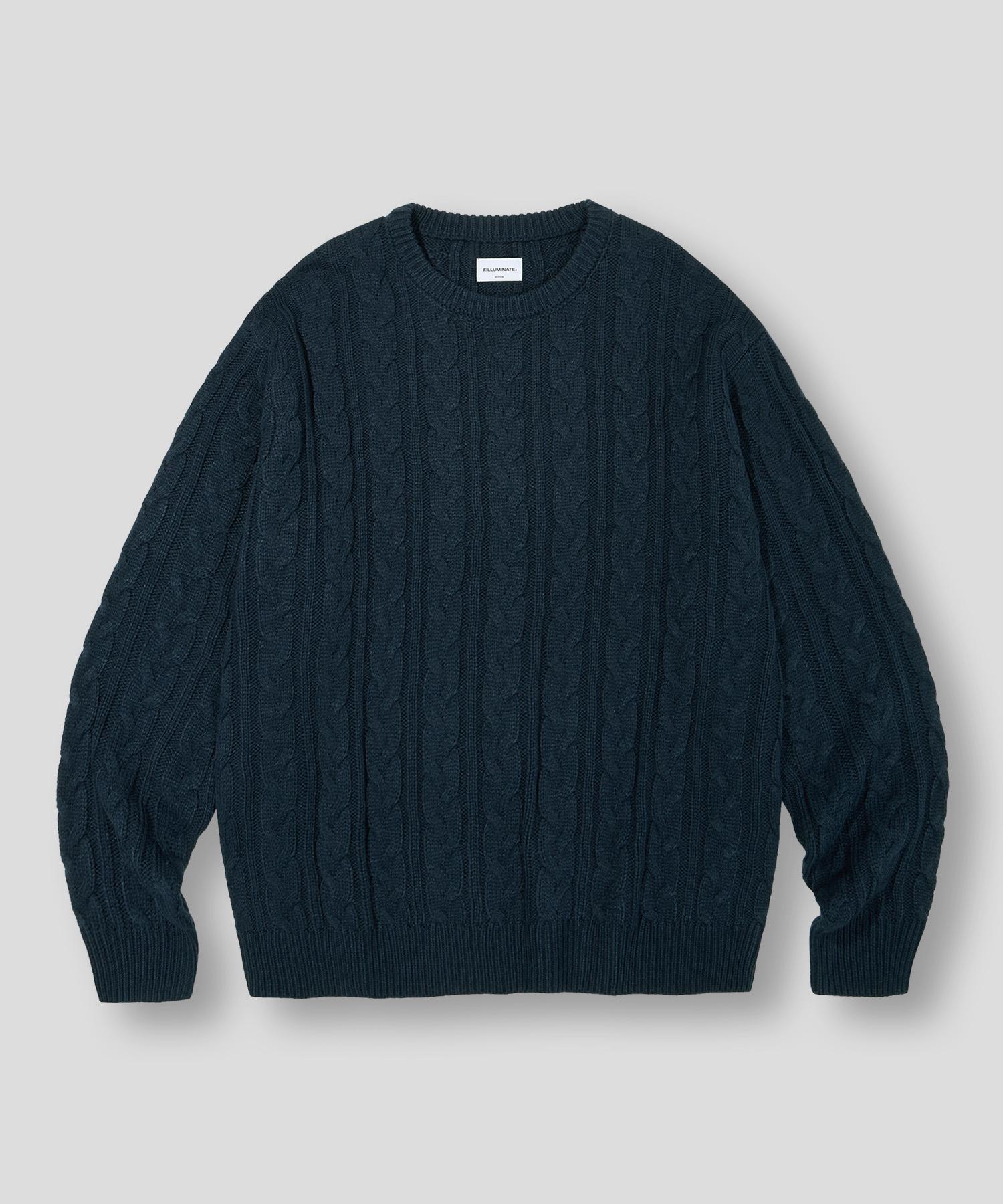 Illuminate Mellow Round Knit - Navy Navy/L