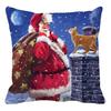 Decorative Christmas Cushion Cover with Delicate Texture - Fadeless and Protective Slip-on Design for Couch Decor