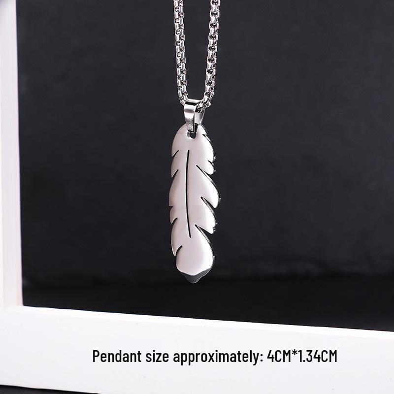 Men's Titanium Steel Hip Hop Pendant Necklace - Trendy, Non-fading Street Style