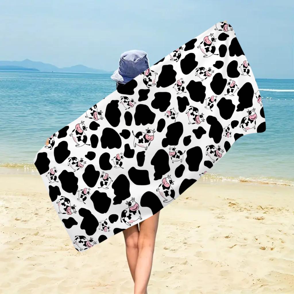 1pc Dolphin Octopus Animal Large Beach Towel, Quick drying Water absorbing Beach Towel, Swimming, Vacation, Camping Beach Towel