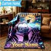 Custom Name Vampirina Blanket Flannel Blanket for Camping, Hiking, Garden Parties, Picnic Essentials,gift for family and friend