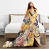 Sailor Moon Warm Blanket  Child Plush Throw Blanket Funny Couch Bed Flannel Bedspread Sofa Bed Cover