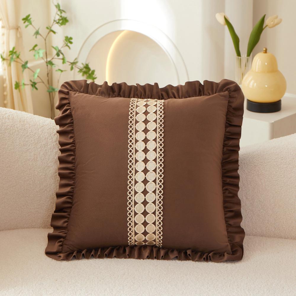 

Бархатная прострочка Большая подушка Подушка для ног Мягкая сумка Подушка для кровати 45X45cm pillow cover