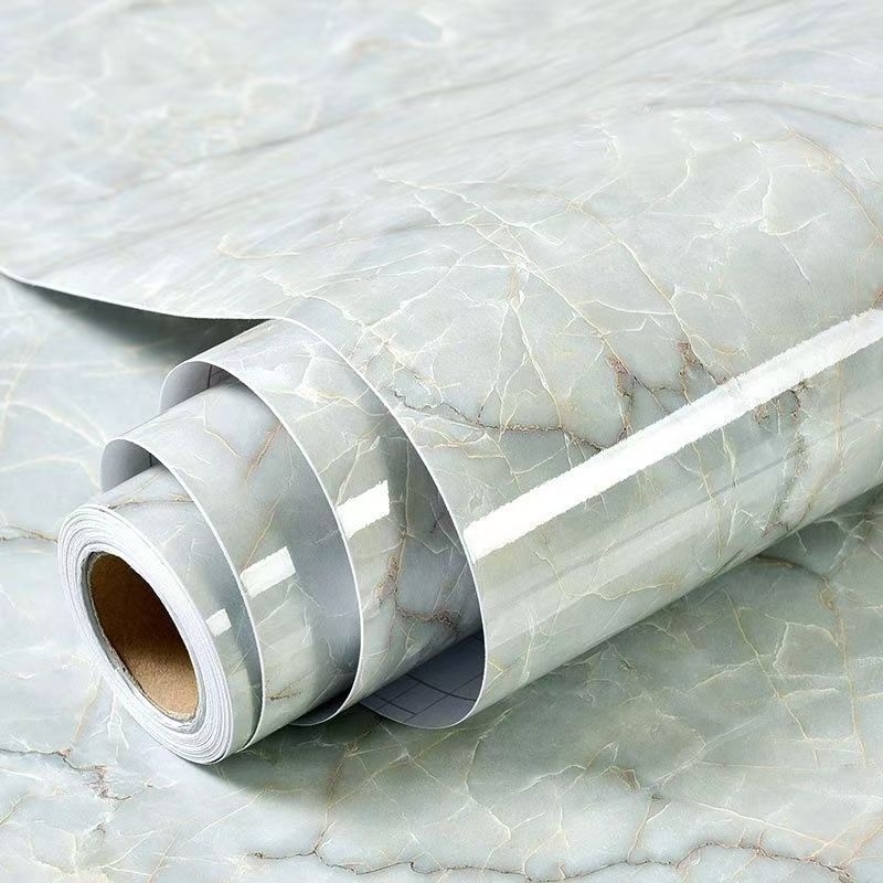 PVC Self Adhesive Modern Waterproof  Marble Wallpapers DIY Contact Paper Wall Stickers Bathroom Kitchen Countertops Home Decors