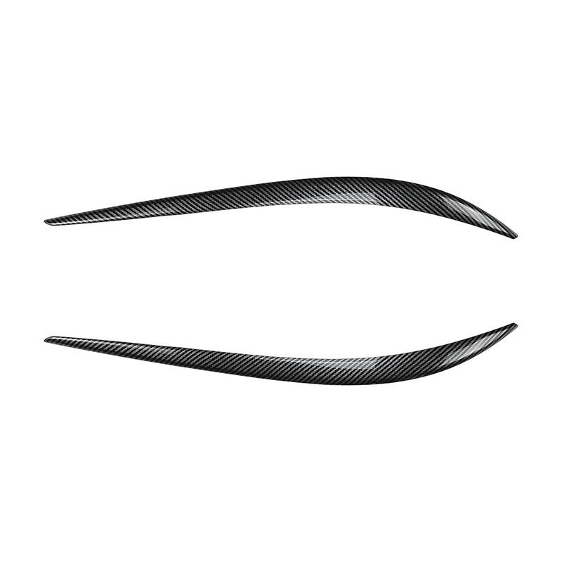 Applicable To Alfa Romeo Giulia 2015+ High Quality ABS Car Eyebrow Light Eyelids Glossy Black Carbon Fiber Look Body Kit